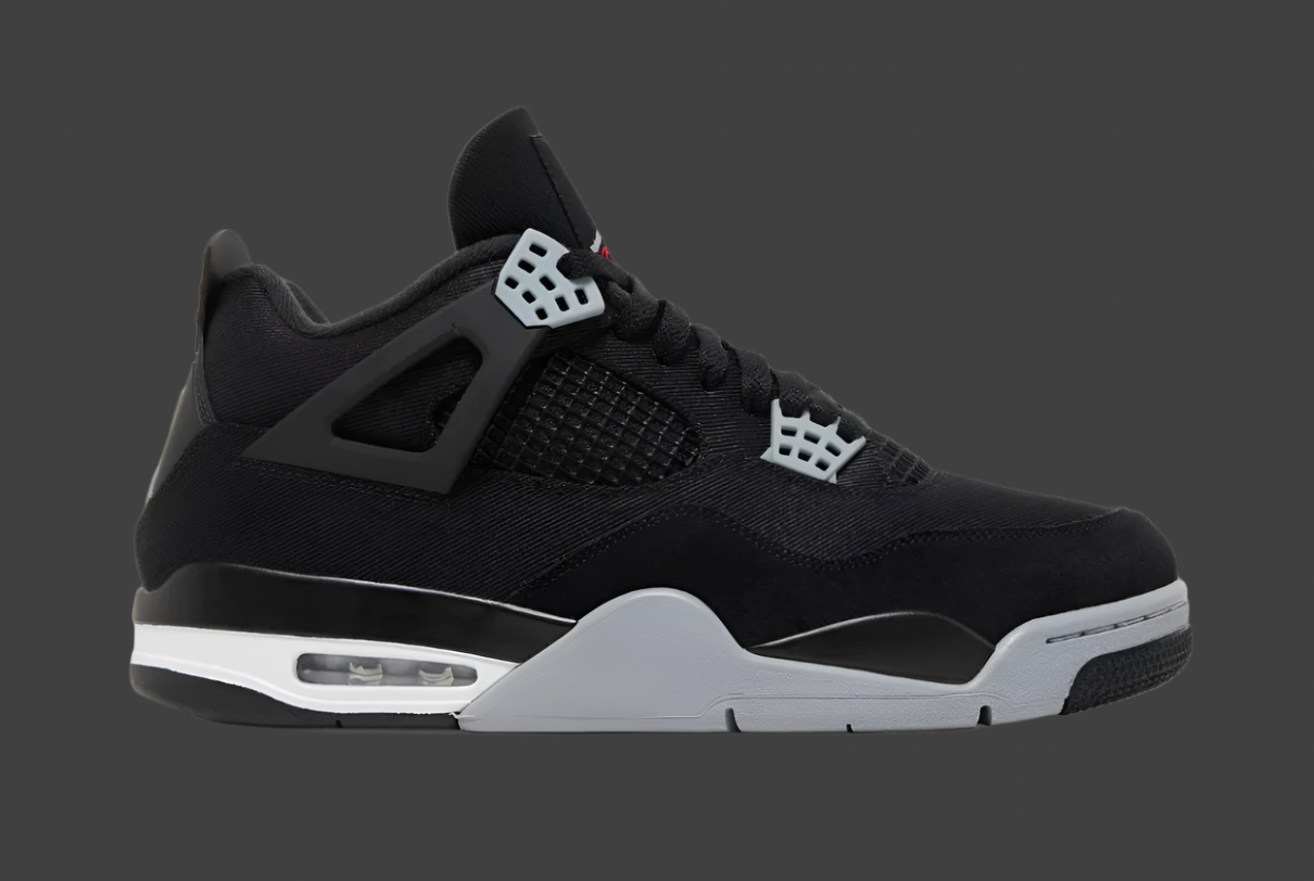 Jordan 4 black canvas