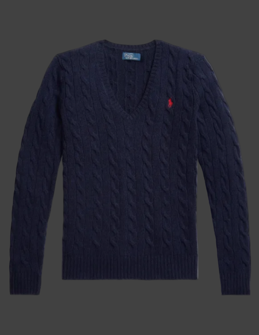Ralph Lauren Cable Knit V-Neck sweater