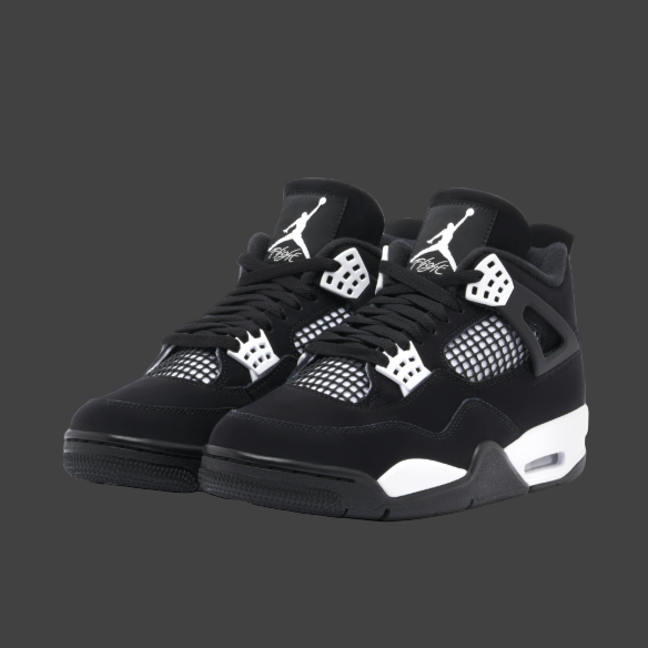 Jordan 4 White thunders