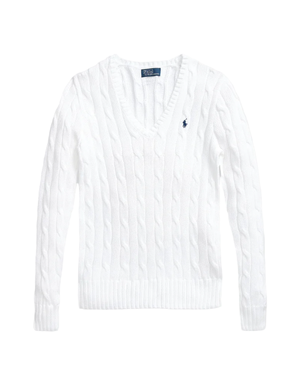 Cable Knit V-Neck sweater